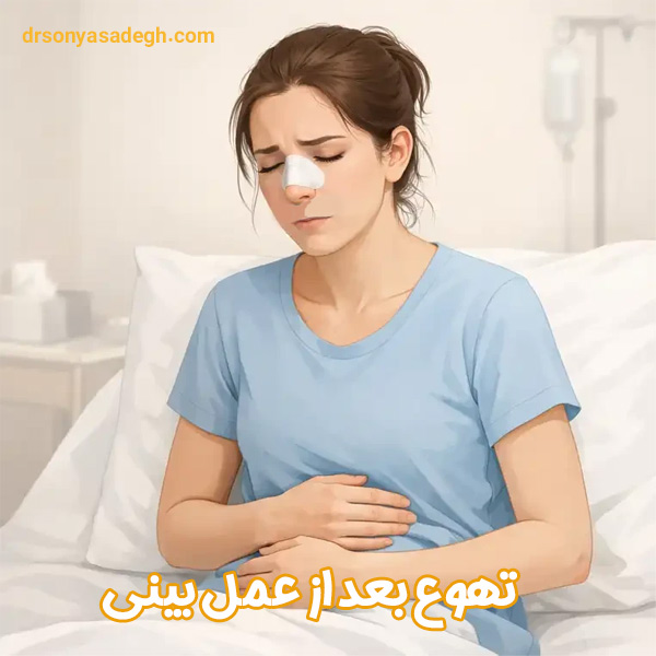 تهوع بعد از عمل بینی - دکتر سونیا صادق